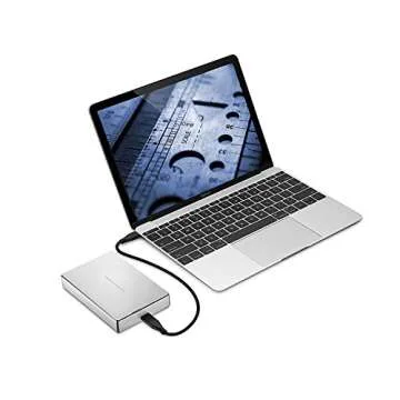 LaCie Porsche Design 4TB USB-C Mobile Hard Drive, Silver + 2mo Adobe CC Photography (STFD4000400)