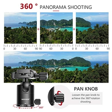 Neewer 2-in-1 Camera Tripod Monopod - 75.2 in Versatility