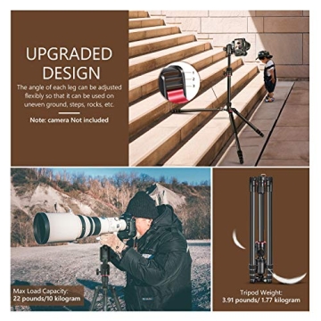 Neewer 2-in-1 Camera Tripod Monopod - 75.2 in Versatility