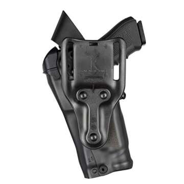 Safariland 6390RDS Level One Retention Duty Holster, Red Dot Sight Compatible, STX Plain Black, Left Hand, Fits: Glock 17/22 Surefire X300U