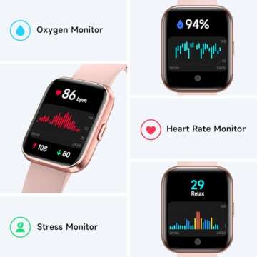 Fitness Tracker Smart Watch with Alexa, 100 Modes, IP68