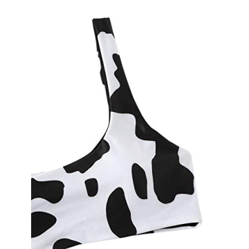 Women's High Waisted Cow Print Bikini - Stylish & Comfortable