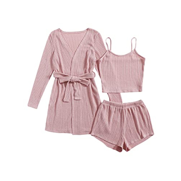 Elegant Women’s 3 Piece Pajama Set for Comfort