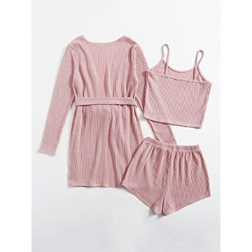 Elegant Women’s 3 Piece Pajama Set for Comfort