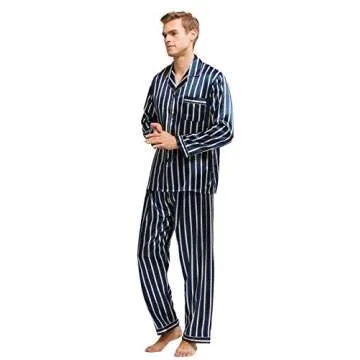 Stylish Men's Classic Satin Pajama Set - TONY & CANDICE