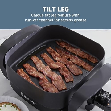 West Bend Electric Skillet 12-Inch Non-Stick Family Cooking