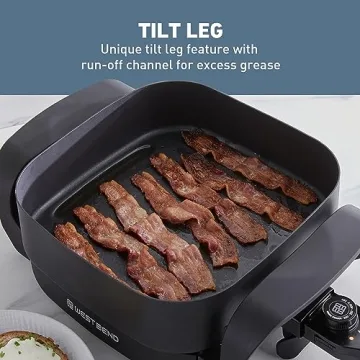 West Bend Electric Skillet 12-Inch Non-Stick Family Cooking