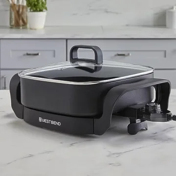 West Bend Electric Skillet 12-Inch Non-Stick Family Cooking