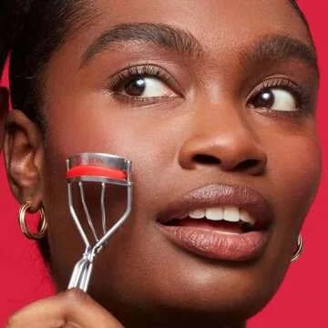 Revlon Triple-Stepped Lash Curler, Eyelash Lift For a Super-Curled Look in One Squeeze, 3-Tiered Pads for Gentle, Tug-Free Curling, 1 Count