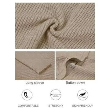 MEROKEETY Oversized Cardigan Sweater for Fall 2024