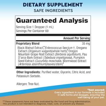 Natural Cat & Dog Intestinal Defense with Probiotic - Herbal Cleanse Broad Spectrum Treatment - Helps Remove Parasites & Toxins - Digestive Issues Supplement for Kittens & Puppies Made in USA