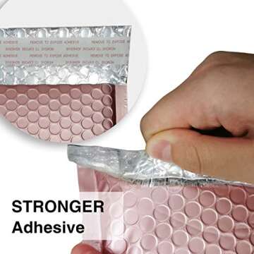 Elegant Rose Gold Bubble Mailers - 25 Pack for Shipping