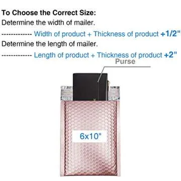 Elegant Rose Gold Bubble Mailers - 25 Pack for Shipping