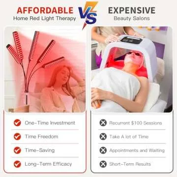 Red Light Therapy for Face Body, 5 Heads Red Infrared Light Therapy Device, 7Colors Full Body Red Light Therapy Devices, 660nm and 850nm Near Infrared for Face,Muscle,Body,Skin
