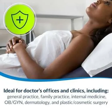 TIDI Everyday 100% Recycled Fiber Single-Use Medical Patient Drape Sheets, White, 40” x 48” (Pack of 100) ― 2-Ply Tissue ― Pebble Embossed ― Latex-Free Medical Supplies ― Tattoo Supplies (9810824)