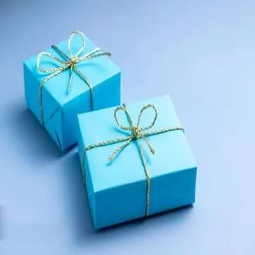 Blue Easter Wrapping Paper 17.5"×963" (80 1/4FT), Sky Blue Wrapping Paper Roll, Birthday Wrapping Paper, Solid Color Paper Wedding, Birthday, Baby Shower, Bouquet Flower, Blue Bulletin Board Paper