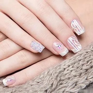 Bememo 3456 Pcs Crystals Diamond Rhinestones AB Clear Flat Back Round Gems Flatback Glass Mixed Size Crystals Gems for Crafts Clothes Shoes Makeup Bags Decor, 6 Sizes(Clear)