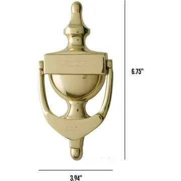 Custom Solid Brass Door Knocker by ExcelMark