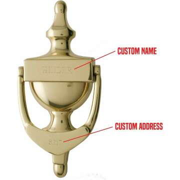 Custom Solid Brass Door Knocker by ExcelMark