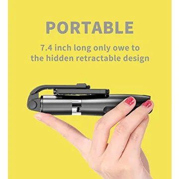 Portable Selfie Stick Tripod with Wireless Remote for Smartphones