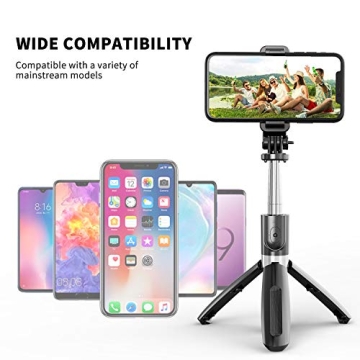Portable Selfie Stick Tripod with Wireless Remote for Smartphones