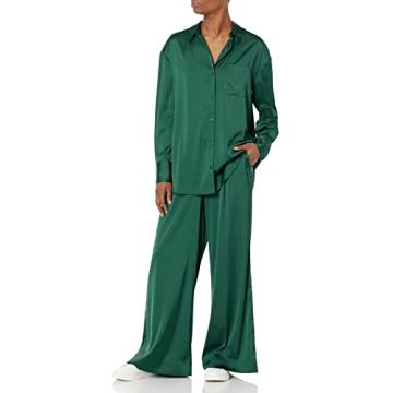 The Drop Women's Lawson Silky Stretch Pant Trek Green, L