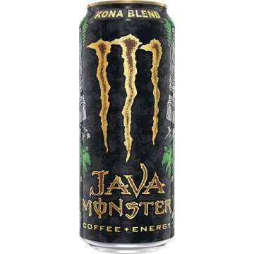 Java Monster Kona Blend, Coffee + Energy Drink, 15 Ounce (Pack of 12)