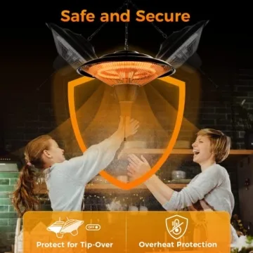 Air Choice 1500W Silent Waterproof Electric Patio Heater