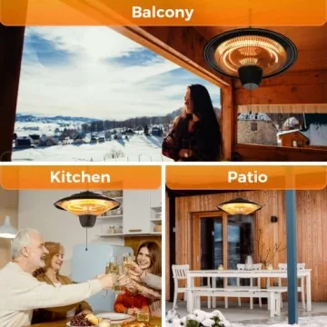 Air Choice 1500W Silent Waterproof Electric Patio Heater