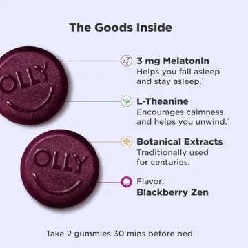 Delicious OLLY Sleep Gummies with Natural Ingredients