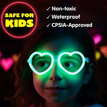 JOYIN 436 Pcs Glow Sticks Bulk Party Pack, 8 Inch Glow in the Dark Sticks, Glow Necklaces and Bracelets with Connectors, 200 Pcs Glowsticks Party Favors Light-up