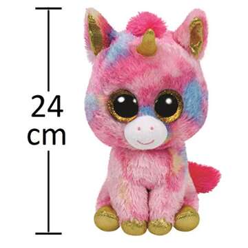 Ty Beanie Boo Fantasia The Colorful Unicorn 10" Medium Size