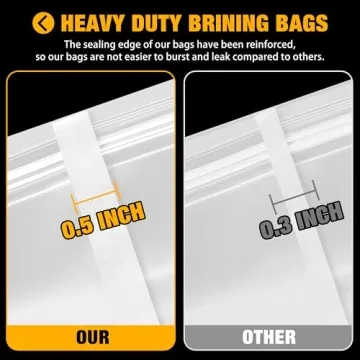 Durable Turkey Brining Bags for 18 lbs, 2-Pack