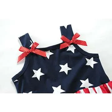Girls USA Flag Dress Perfect for Summer Celebrations