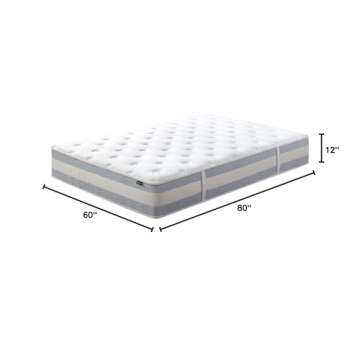ZINUS 12 Inch Cooling Comfort Support Hybrid Mattress [New Version], Queen, Fiberglass Free, Medium ...