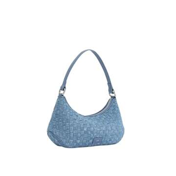 JW PEI Women's Lily Shoulder Bag - Blue Denim Weave