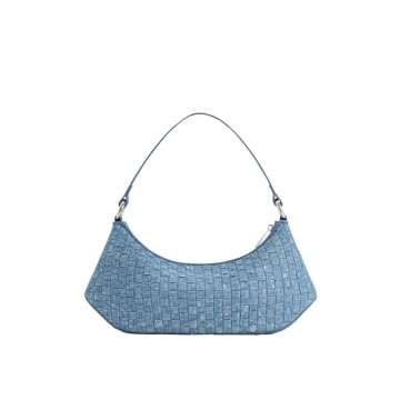 JW PEI Women's Lily Shoulder Bag - Blue Denim Weave