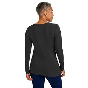 Healing Hands Women's Underscrub Soft Knit Melissa Longsleeve Scrub Tee with Breathable & Easy Care ...