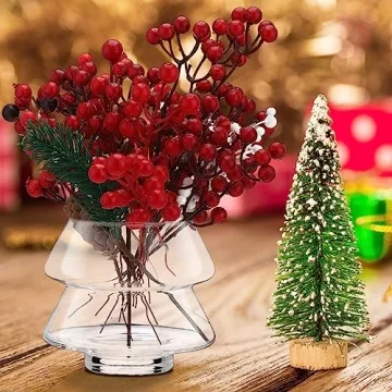 Sliner 30oz Christmas Tree Candy Jar for Holiday Decor