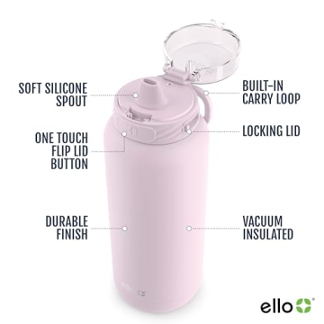 Ello Cooper 22oz Stainless Steel Water Bottle - Insulated & Stylish
