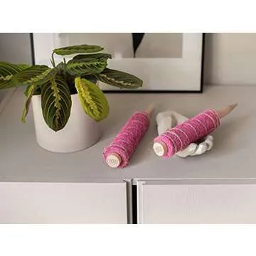 Flossy Moss Coconut Coir Moss Poles for Climbing Plants – Eco Friendly Coir Moss Poles for Potted Plants – Durable Design – Set of 2 Stackable Moss Poles for Plants – Included 6ft Garden Velcro Ties