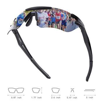 BEACOOL Polarized Sports Sunglasses for All Outdoor Activities