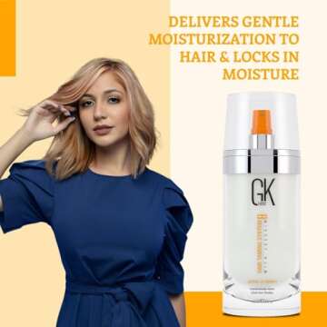 GK HAIR Global Keratin Strong Hold Hair Styling Spray (10 Fl Oz/326ml) - Extra High Hold, Strength and Taming Frizz - Adds Instant Shine, Provides Hair Volume, Holds Curls Controls Flyaways