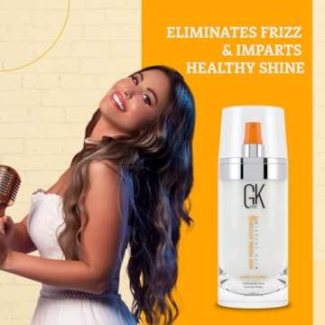 GK HAIR Global Keratin Strong Hold Hair Styling Spray (10 Fl Oz/326ml) - Extra High Hold, Strength and Taming Frizz - Adds Instant Shine, Provides Hair Volume, Holds Curls Controls Flyaways