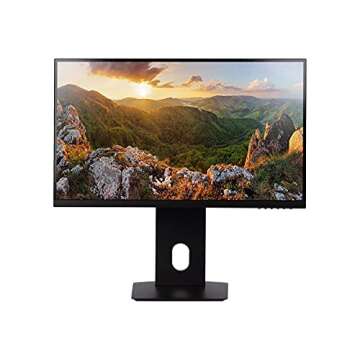 Monoprice CrystalPro Monitor - 32 Inch, 4K UHD, 60Hz, 65W USB-C, Height Adjustable Stand, VA, for Business and Gaming