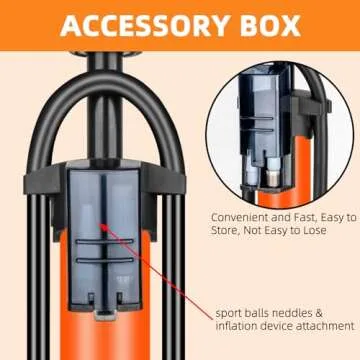 TOOLITIN High Pressure Bike Floor Pump for All Bikes