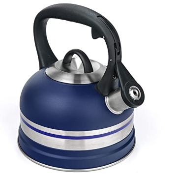Kanmart 2.5L Whistling Tea Kettle - Stainless Steel & Stylish Boil