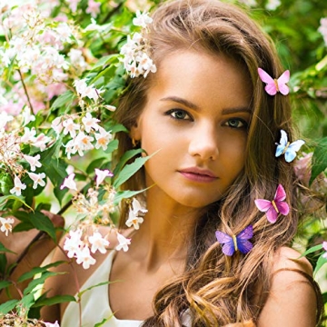 Glitter Butterfly Hair Clips for Teens & Women - 18 Pcs