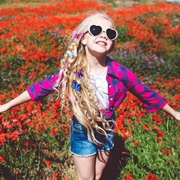 Glitter Butterfly Hair Clips for Teens & Women - 18 Pcs