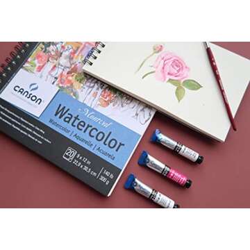 Canson Artist Watercolor Paper Pad 5.5x8.5 - 12 Sheets